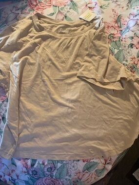 Universal Thread Short Sleeve Tee in Light Beige Size XXL
